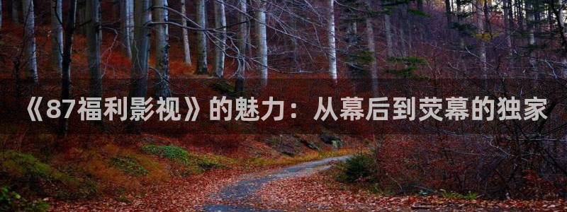 大地资源三在线观看免费高清下载：《87福利影视》的魅力：从幕后到荧幕的独家